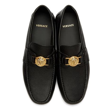 versace loafers size 10 men soft leather|Versace collection men's loafers.